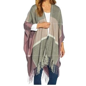 Woolrich Brushed Woven Blanket Wrap in Reagan OS NWOT